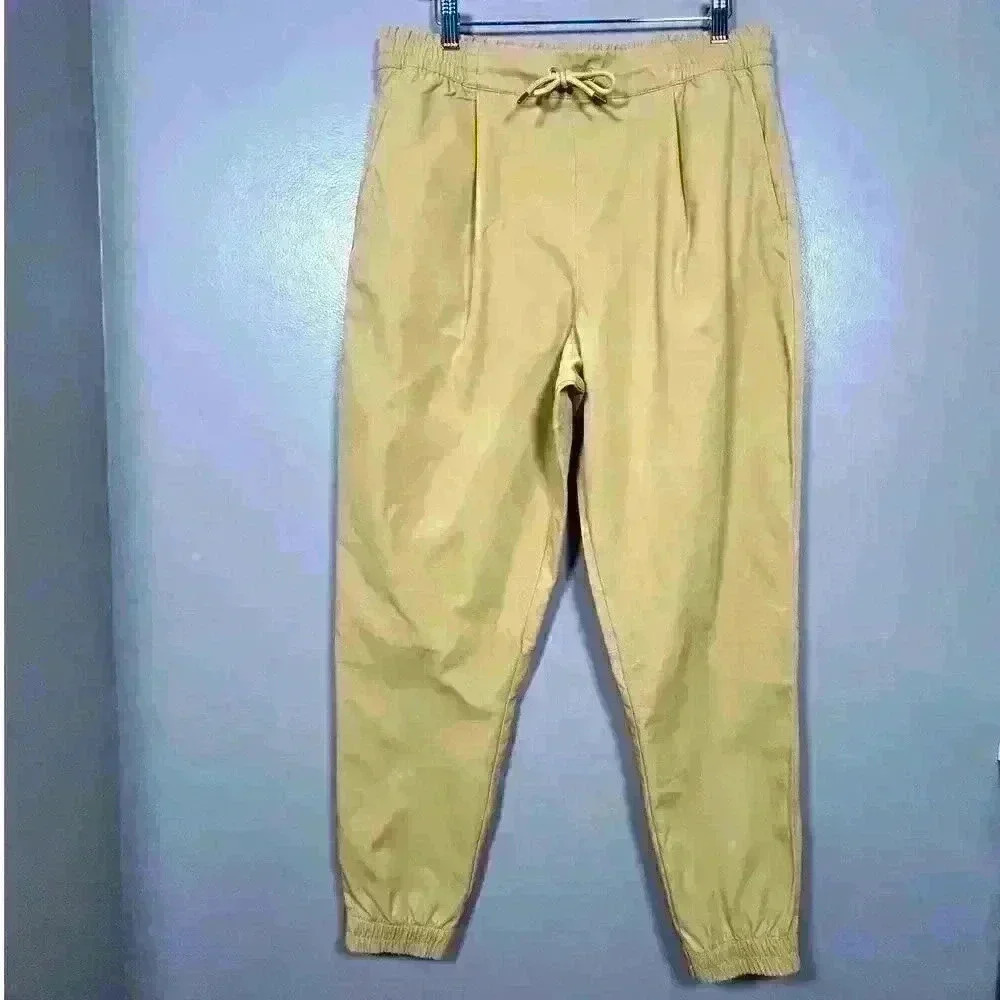 NORTH FACE Pants Tan Beige Khaki Hiking Joggers High Waist Relaxed Women Large